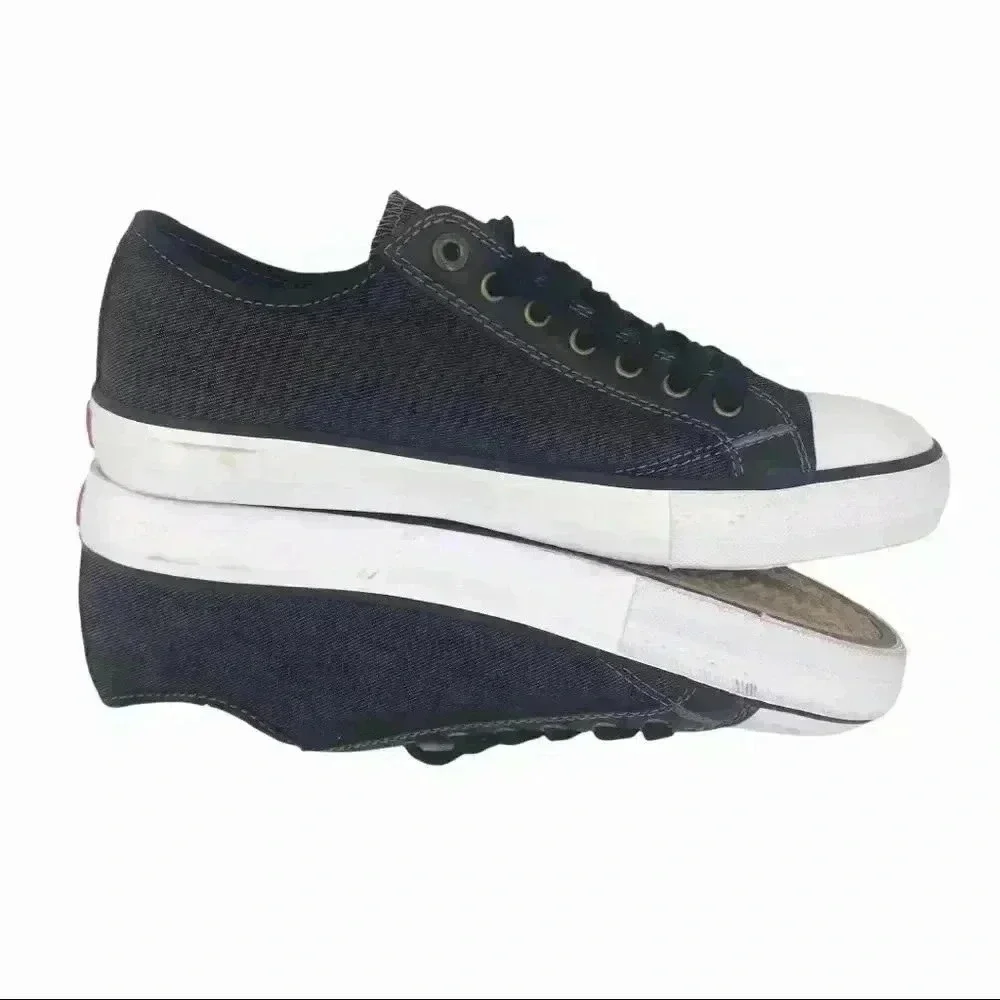 Levi’s Stan Buck C Men’s Sneakers Size 8 Black Denim Retro Comfort Casual